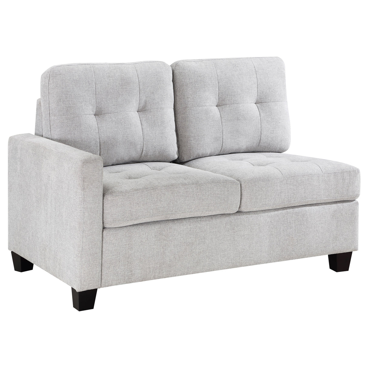 Furniture City Houma - Coaster - Georgina Upholstered LAF Chair Steel Beige - 551708LAF