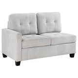 Furniture City Houma - Coaster - Georgina Upholstered LAF Chair Steel Beige - 551708LAF