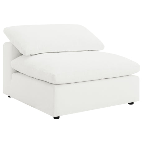 Furniture City Houma - Coaster - Raleigh Boucle Upholstered Armless Chair Ivory - 551751