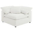 Furniture City Houma - Coaster - Raleigh Boucle Upholstered Corner Chair Ivory - 551752