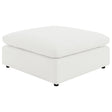 Furniture City Houma - Coaster - Raleigh Boucle Upholstered Ottoman Ivory - 551753