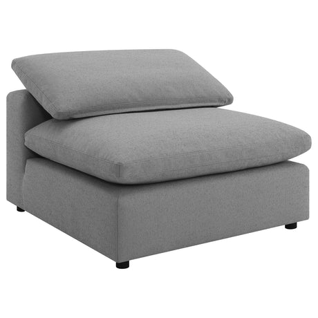 Furniture City Houma - Coaster - Raleigh Boucle Upholstered Armless Chair Grey - 551754
