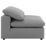 Raleigh Boucle Upholstered Armless Chair Grey