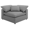 Furniture City Houma - Coaster - Raleigh Boucle Upholstered Corner Chair Grey - 551755