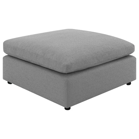 Furniture City Houma - Coaster - Raleigh Boucle Upholstered Ottoman Grey - 551756