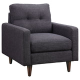 Furniture City Houma - Coaster - Watsonville Upholstered Track Arm Tufted Accent Chair Grey - 552003