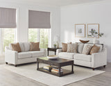Furniture City Houma - Coaster - Christine 2-piece Upholstered Sloped Arm Sofa Set Beige - 552061-S2