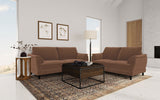 Furniture City Houma - Coaster - Selma 2-piece Velvet Upholstered Crescent Arm Sofa Set Rust - 552101-S2
