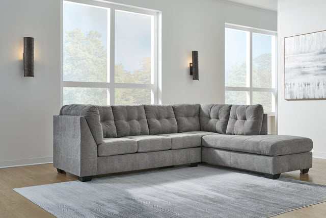 Furniture City Houma - Ashley Furniture - Marleton Sectional - RAF 2-Piece Sleeper Sectional with Chaise / Denim - 55303S3