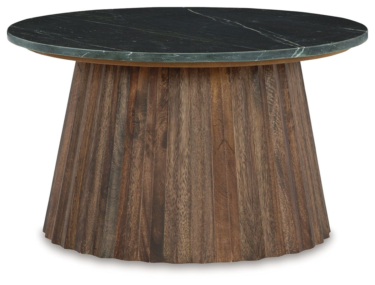 Ceilby - Accent Cocktail Table - Black / Brown