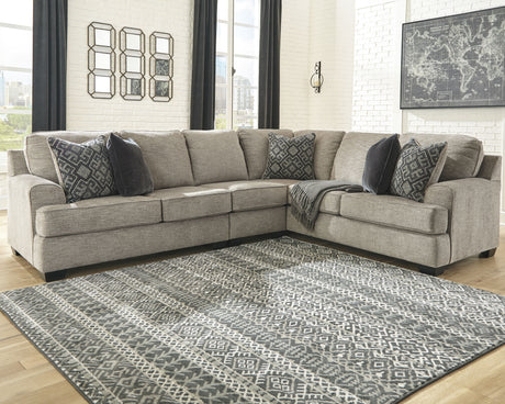 Furniture City Houma - Ashley Furniture - Bovarian 3-Piece Sectional - 3-Piece Sectional / Stone - 56103S2