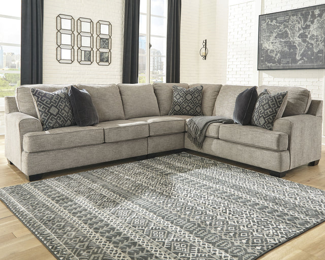 Furniture City Houma - Ashley Furniture - Bovarian 3-Piece Sectional - 3-Piece Sectional / Stone - 56103S2