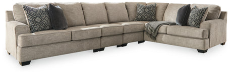 Furniture City Houma - Ashley Furniture - Bovarian 4-Piece Sectional - LAF 4-Piece Sectional / Stone - 56103S6