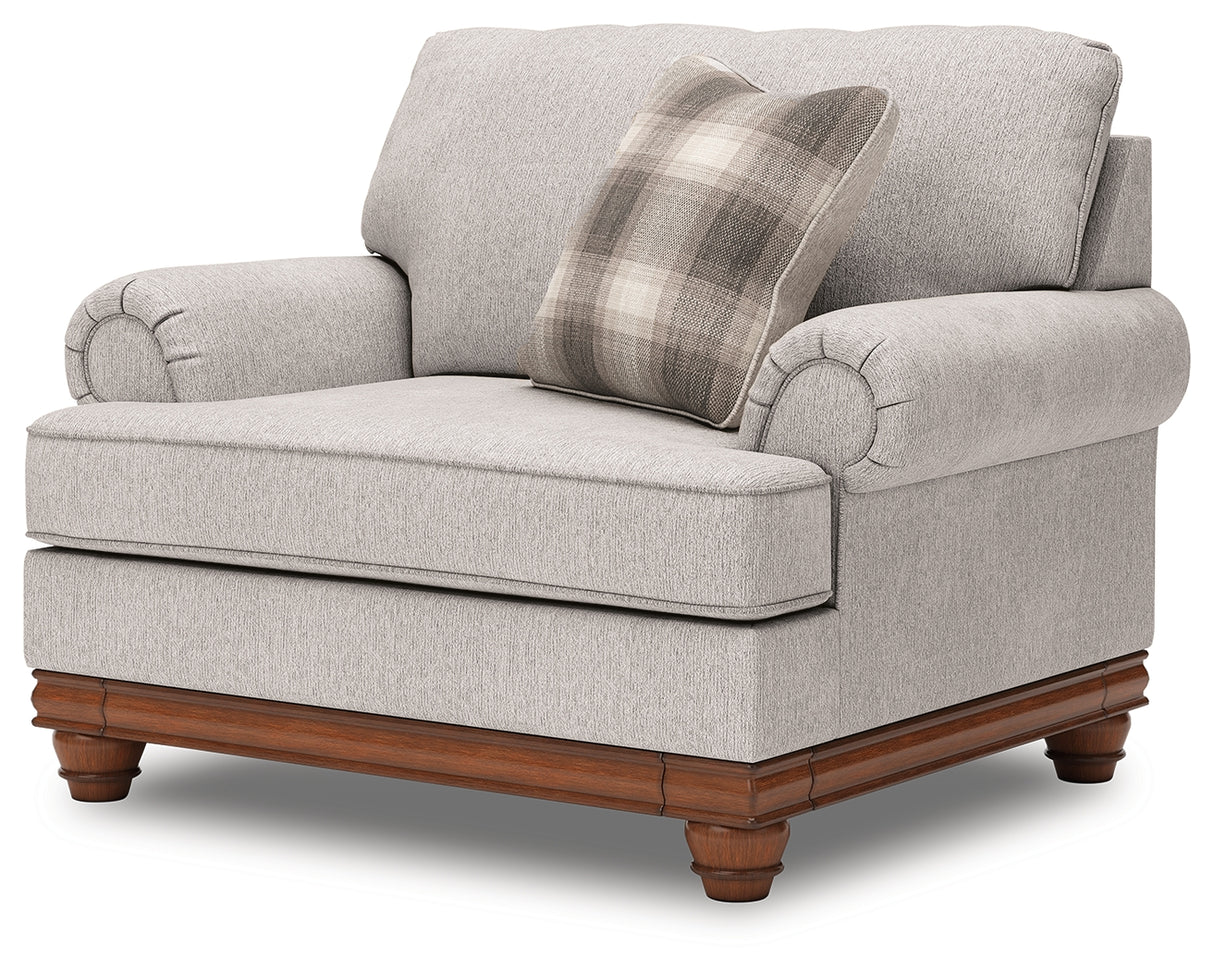 Furniture City Houma - Ashley Furniture - Clearbrooke Oversized Chair - Chair and a Half / Sandstone - PC5680323
