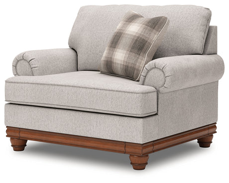 Furniture City Houma - Ashley Furniture - Clearbrooke Oversized Chair - Chair and a Half / Sandstone - PC5680323