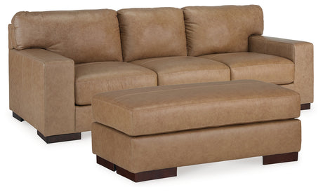 Furniture City Houma - Ashley Furniture - Lombardia Sofa and Ottoman - Sofa and Ottoman - 57302U5