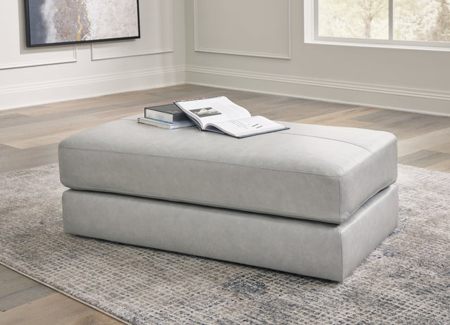 Furniture City Houma - Ashley Furniture - Amiata Oversized Accent Ottoman - Oversized Accent Ottoman / Glacier - 5740408
