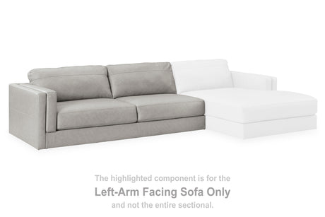 Furniture City Houma - Ashley Furniture - Amiata Left-Arm Facing Sofa - LAF Sofa / Glacier - 5740466