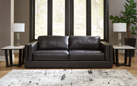 Furniture City Houma - Ashley Furniture - Amiata Sofa - Sofa / Onyx - 5740538