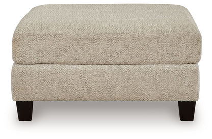 Steelwater Retreat - Oversized Accent Ottoman - Latte
