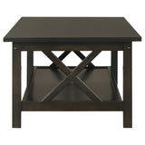 Rachelle 3-piece Rectangular Coffee Table Set Deep Merlot
