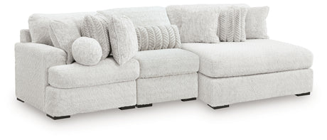 Cuddle Plush 3-Piece Sectional with Chaise