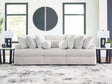 Furniture City Houma - Ashley Furniture - Cuddle Plush 3-Piece Sectional - RAF 3-Piece Sectional / Arctic - PC59106S5
