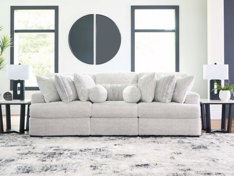 Furniture City Houma - Ashley Furniture - Cuddle Plush 3-Piece Sectional - RAF 3-Piece Sectional / Arctic - PC59106S5