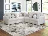 Furniture City Houma - Ashley Furniture - Cuddle Plush 5-Piece Sectional - RAF 5-Piece Sectional / Arctic - PC59106S2