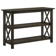 Furniture City Houma - Coaster - Rachelle 2-shelf Wood Entryway Console Table Deep Merlot - 5910