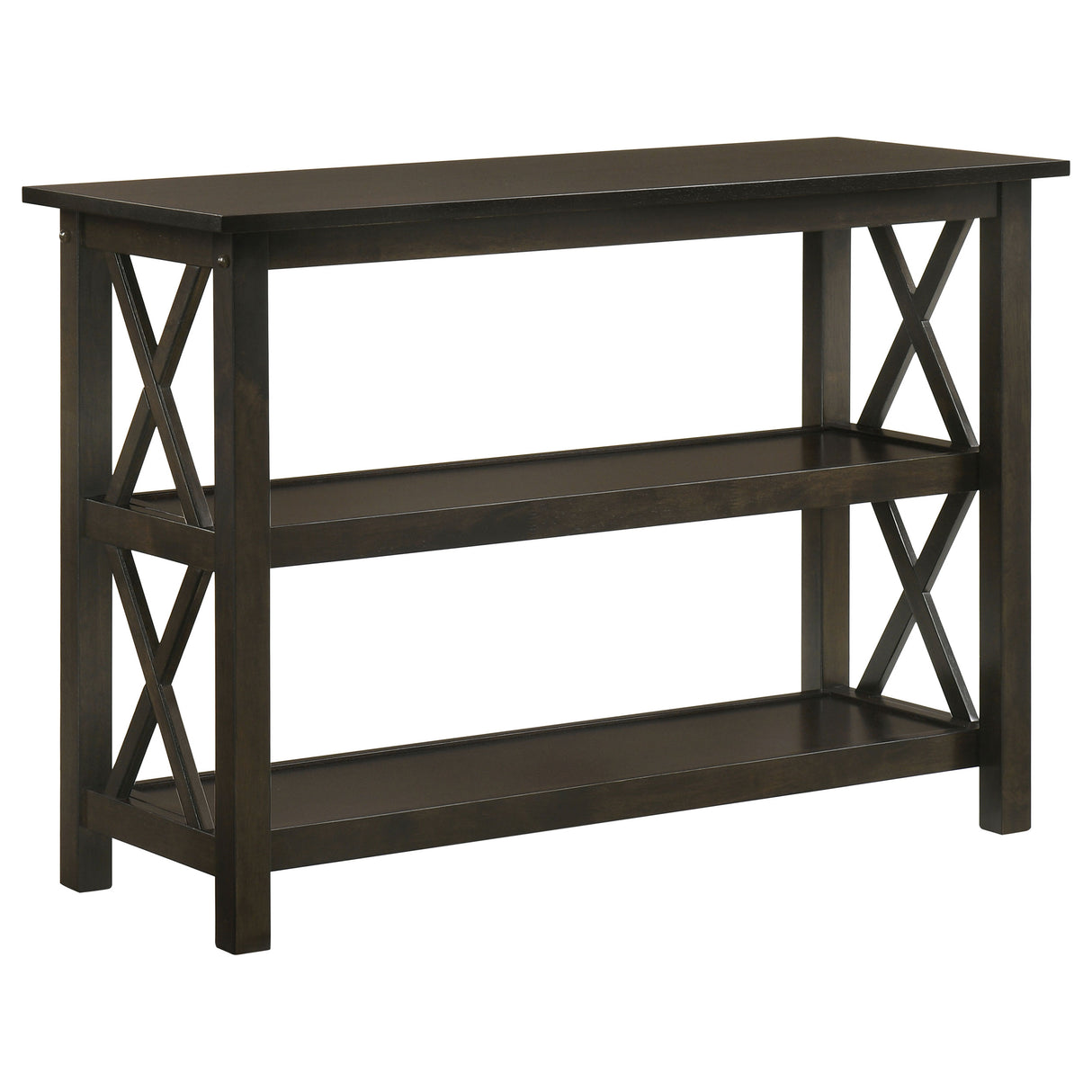 Furniture City Houma - Coaster - Rachelle 2-shelf Wood Entryway Console Table Deep Merlot - 5910