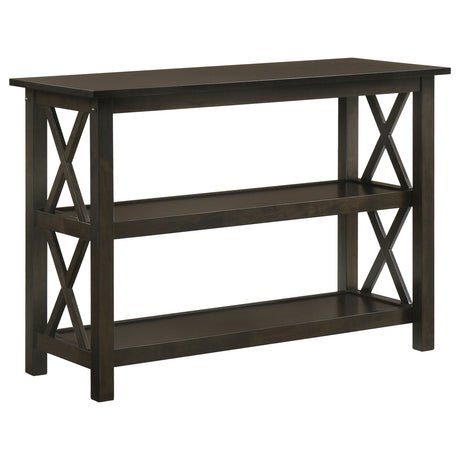 Furniture City Houma - Coaster - Rachelle 2-shelf Wood Entryway Console Table Deep Merlot - 5910