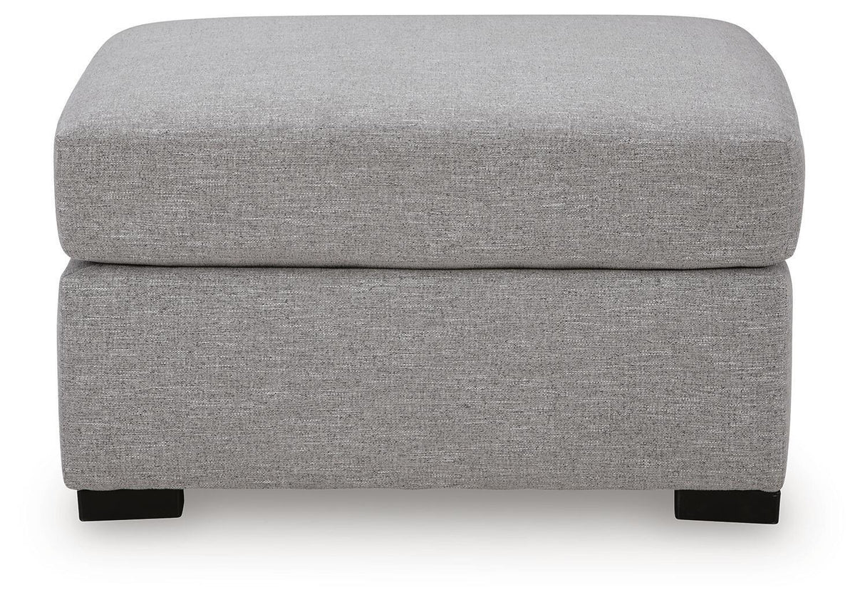 UrbanCrest - Oversized Accent Ottoman - Pewter