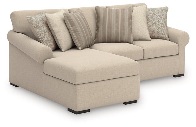 Furniture City Houma - Ashley Furniture - LadyMae 2-Piece Sectional with Chaise - RAF 2-Piece Sectional with Chaise / Twill - 59404S6
