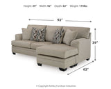 Stonemeade Sofa Chaise and Recliner