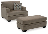 Stonemeade Sofa Chaise, Oversized Chair, and Ottoman