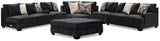 Furniture City Houma - Ashley Furniture - Lavernett 5-Piece Sectional and Ottoman - 5-Piece Sectional and Ottoman - 59603U2
