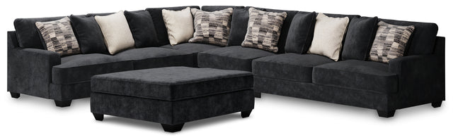 Furniture City Houma - Ashley Furniture - Lavernett 4-Piece Sectional with Ottoman - 4-Piece Sectional with Ottoman - 59603U1