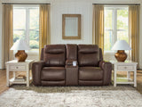Gravier - Power Reclining Loveseat With Console / Adjustable Headrest - Cordova