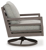Hillside Barn - Swivel Lounge W/ Cushion - Gray / Brown