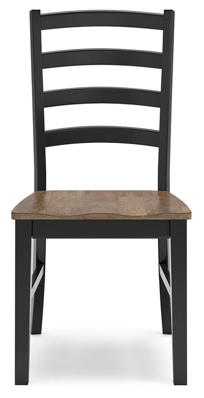Wildenauer - Dining Room Side Chair (Set of 2) - Brown / Black