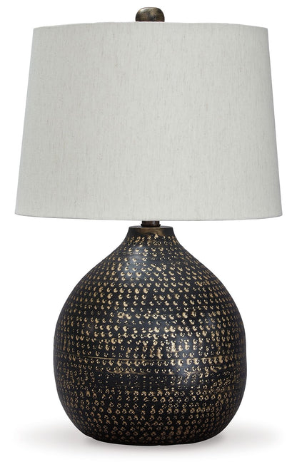 Maire - Metal Table Lamp  - Black / Gold Finish