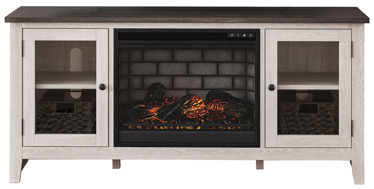 Dorrinson - TV Stand With Fireplace Insert
