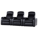 Furniture City Houma - Coaster - Cyrus 3-piece Upholstered Home Theater Seating - 600001-S3B