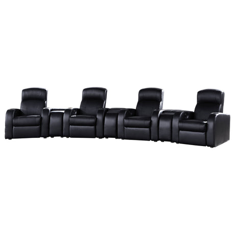 Furniture City Houma - Coaster - Cyrus 7-piece Upholstered Home Theater Seating - 600001-S4A