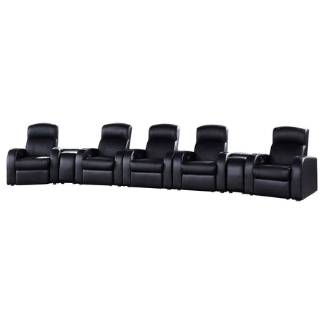 Furniture City Houma - Coaster - Cyrus 7-piece Upholstered Home Theater Seating - 600001-S5B