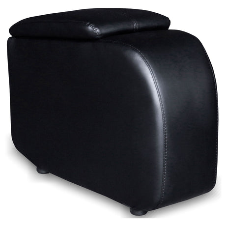 Furniture City Houma - Coaster - Cyrus Upholstered Home Theater Storage Wedge Console Black - 600002