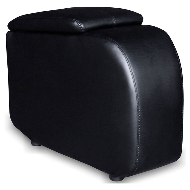 Furniture City Houma - Coaster - Cyrus Upholstered Home Theater Storage Wedge Console Black - 600002