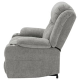 Houston Upholstered Power Lift Recliner Grey