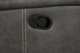 Raelynn Upholstered Track Arm Recliner Grey